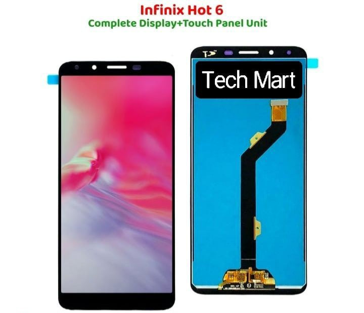 Infinix Hot 6 Lcd screen panel Replacement / Premium Quality Panel For infinix Mobile
