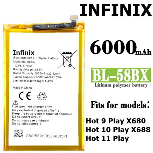 (Copy) Infinix Hot 9 Play / X680 Original Reliable Battery | 6 Months Replace Warranty